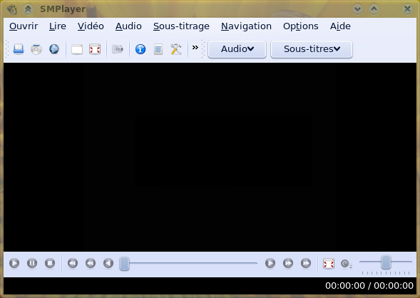 Le Lecteur SMPlayer tournant sous KDE 4.1